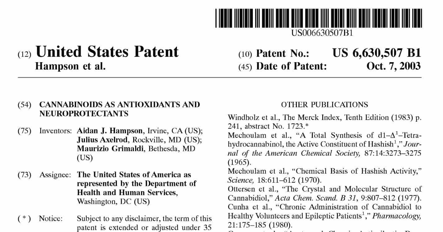 Who Has Patent For Cbd Oil